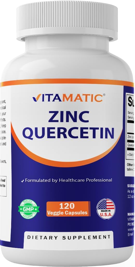 Vitamatic Zinc & Quercetin Capsules front view