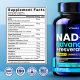 Vitamax Advanced NAD+ Cellular Supplement capsules in hand
