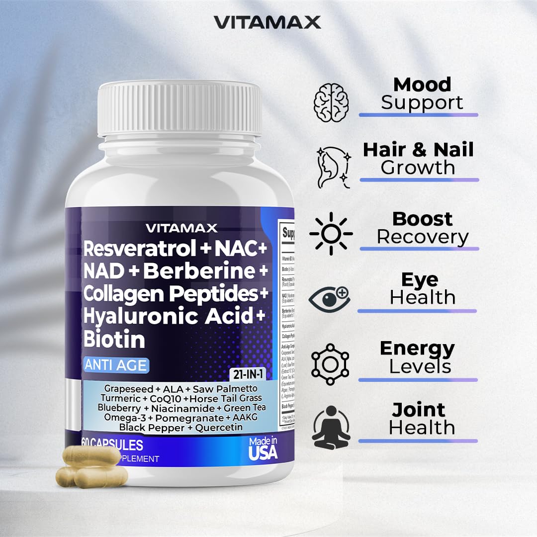 Vitamax Age Smart Fusion Supplement 20-in-1 capsules close-up