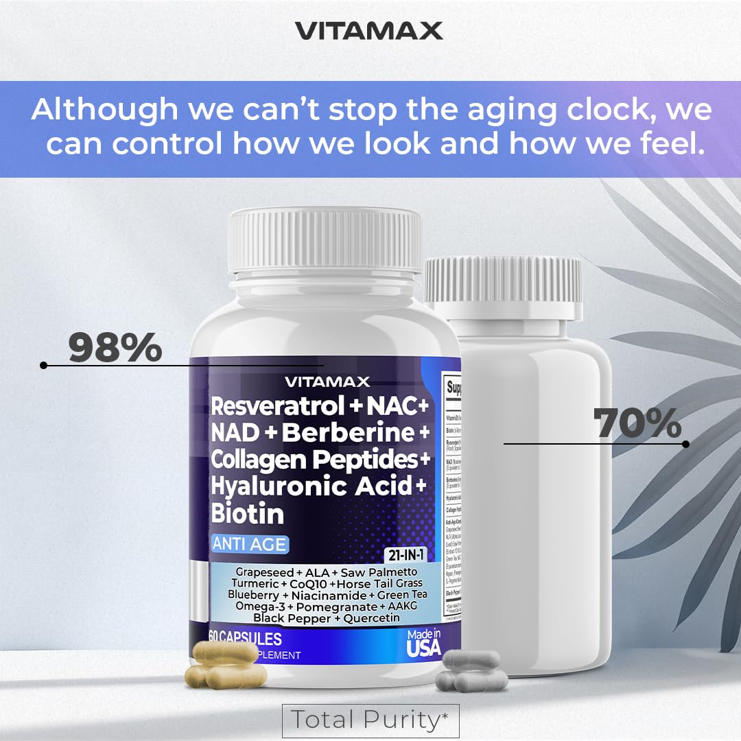 Vitamax Age Smart Fusion Supplement close-up of capsules
