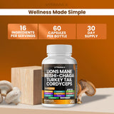 Vitamax MycoBoost Mushroom Blend packaging details