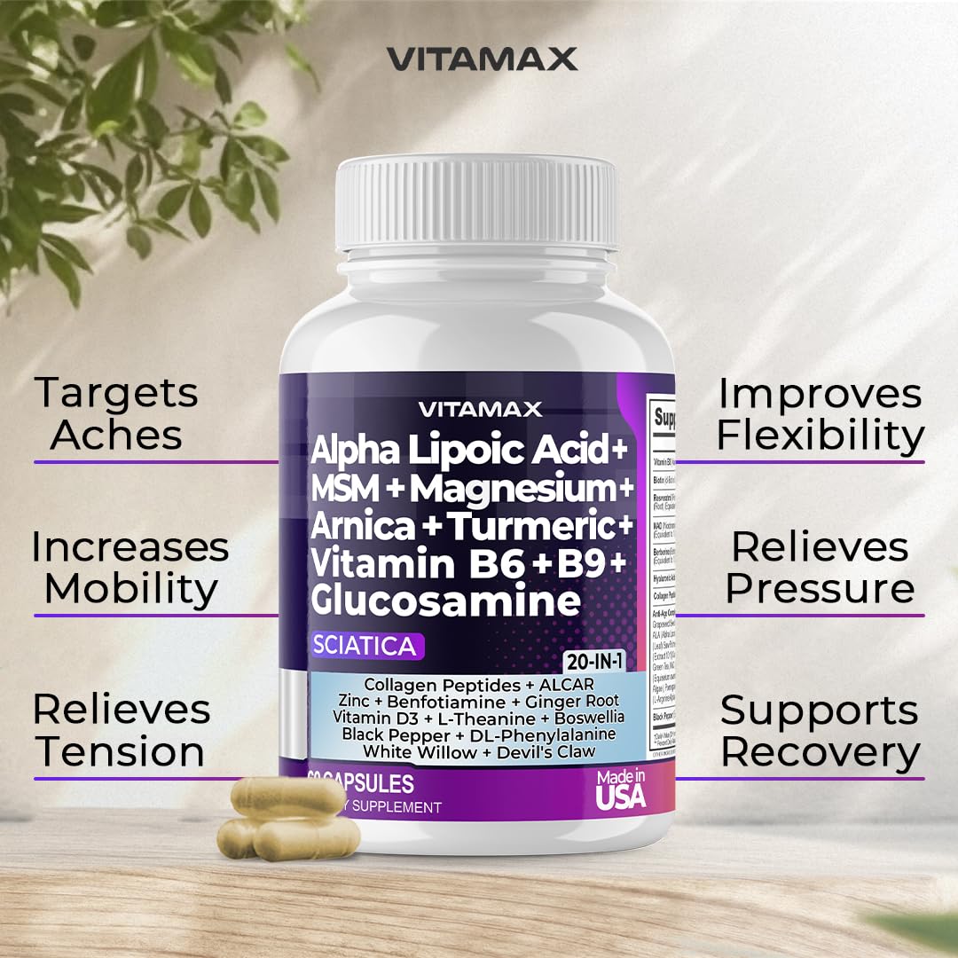 Vitamax Nerve-Plus capsules in hand