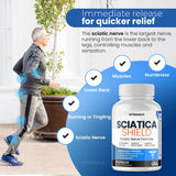 Vitamax Sciatica Shield Supplement side view showing capsule details