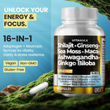 Vitamax Shilajit Capsules close-up of capsule detail