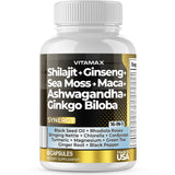 Vitamax Shilajit Capsules front view with packaging