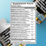 Vitamax Shilajit Capsules open bottle with capsules spilling out