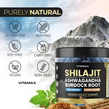 Vitamax Shilajit Gummies on a wooden table