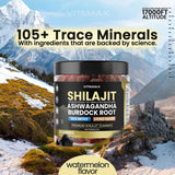 Vitamax Shilajit Gummies side view with nutritional information