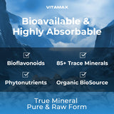 Vitamax True Mineral ingredients list on packaging