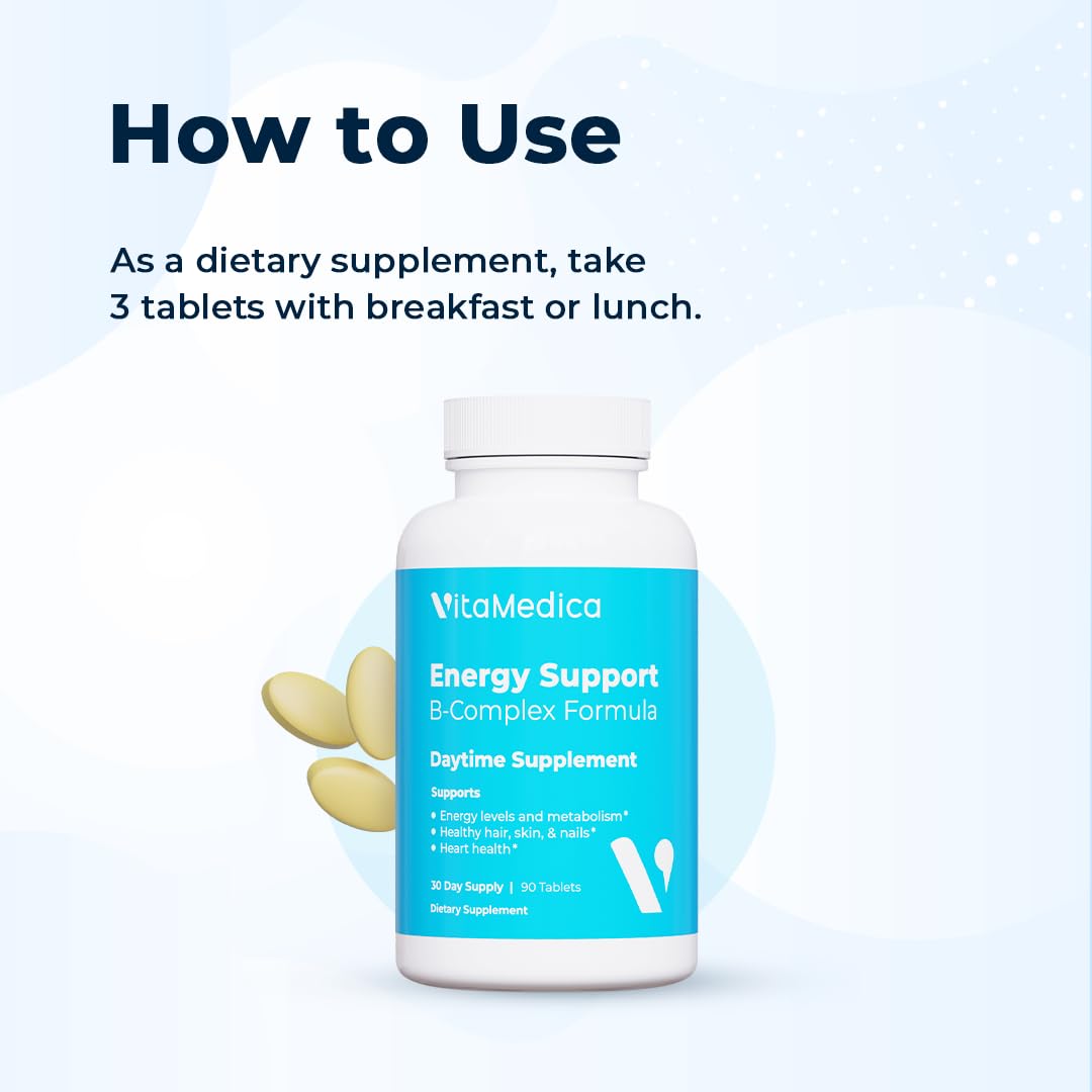 VitaMedica B-Complex Multivitamin 109g on a wooden table