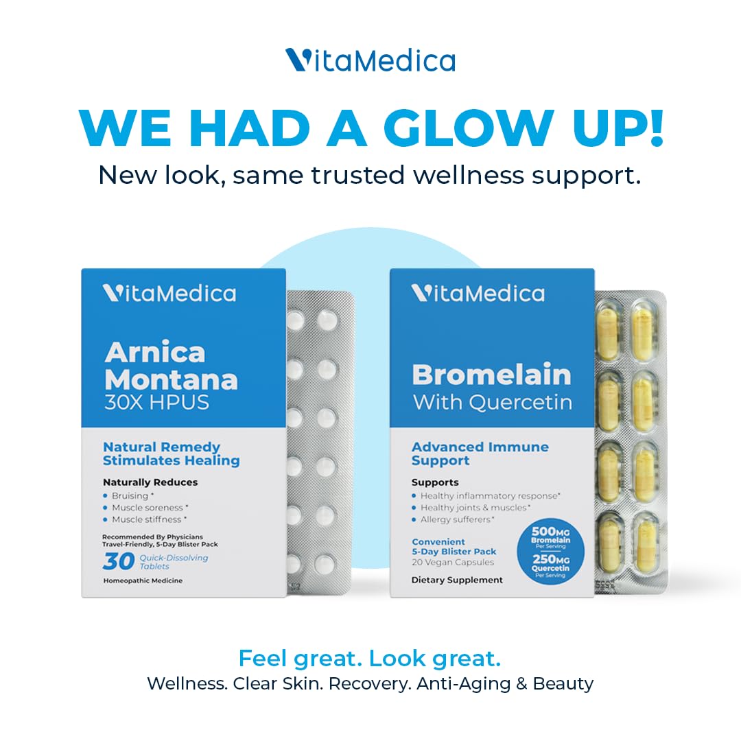 VitaMedica Bromelain Supplement 50g side view