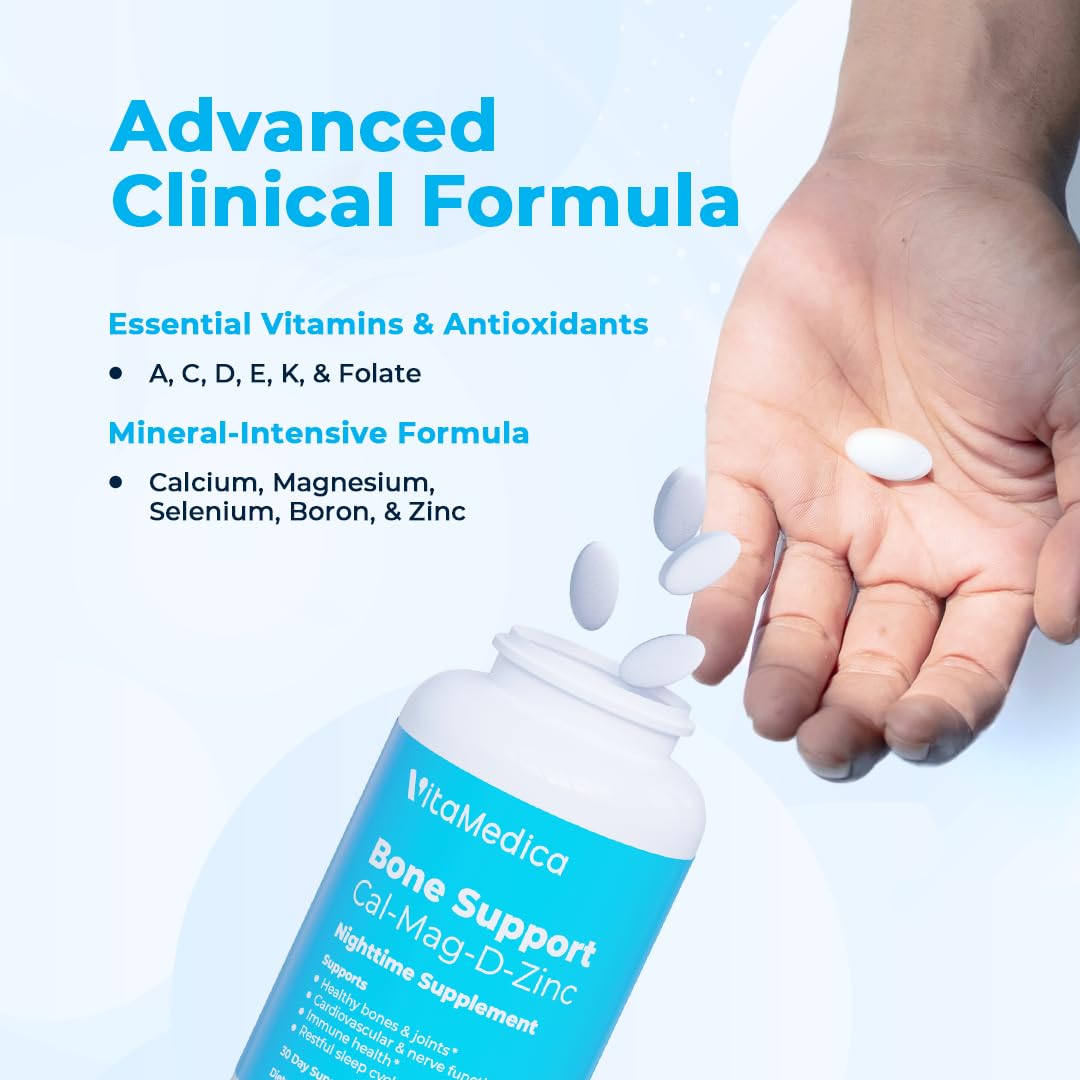 VitaMedica Calcium Magnesium Vitamin D3 supplement capsules close-up