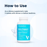 VitaMedica Calcium Magnesium Vitamin D3 supplement with measuring spoon