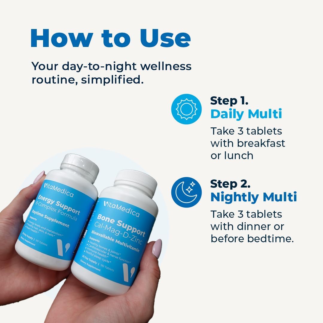 VitaMedica Daily Multivitamins & Nightly Multi-Minerals nighttime formula