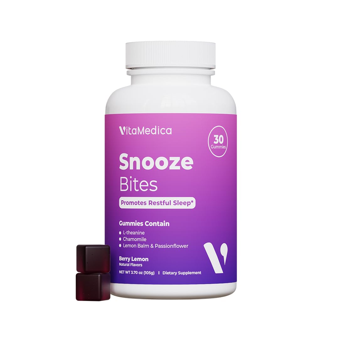 VitaMedica Snooze Bites Sleep Gummies 105g front view