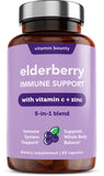 Vitamin Bounty Elderberry 5-in-1 daily wellness Support Capsules ingredients list