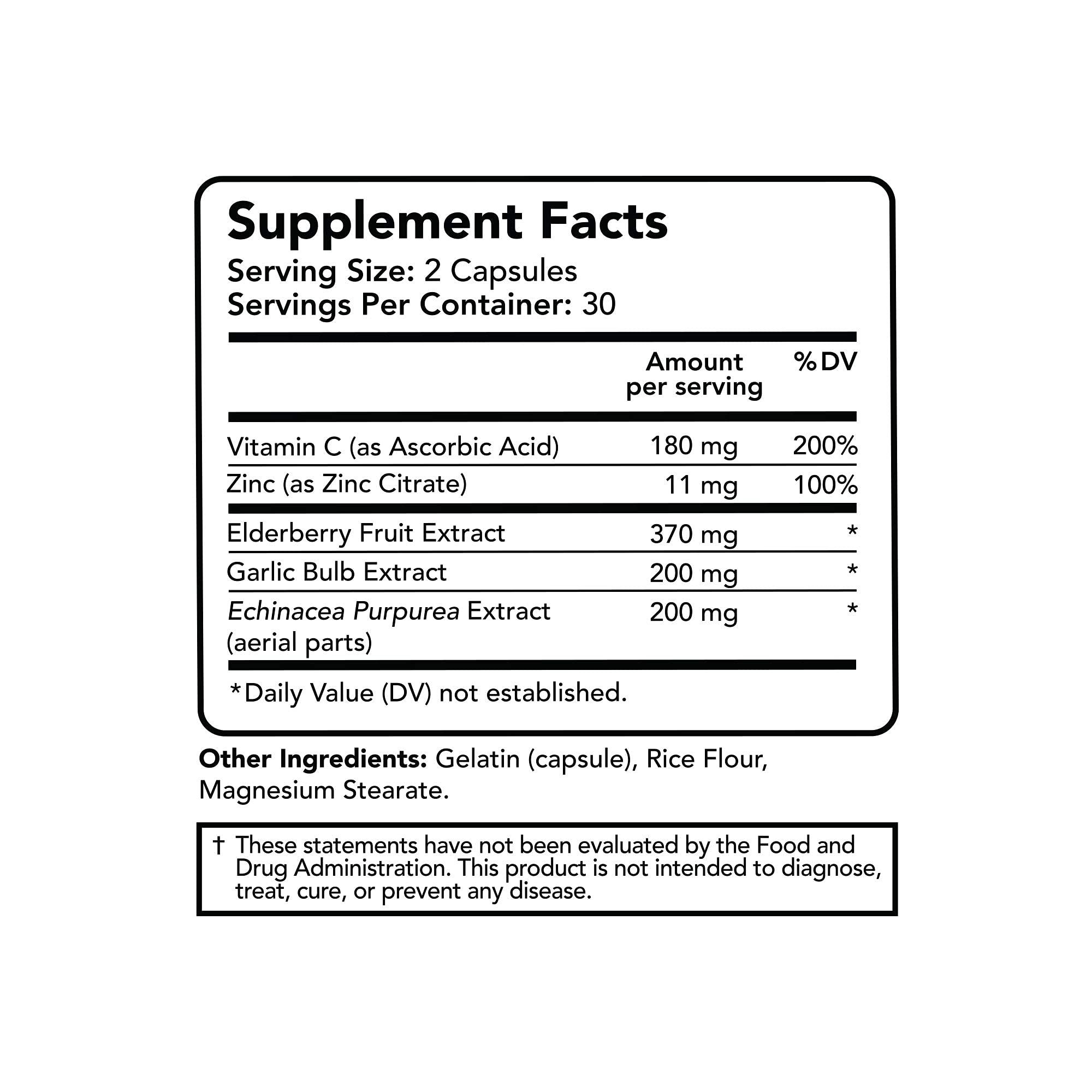 Vitamin Bounty Elderberry 5-in-1 daily wellness Support Capsules on a wooden table