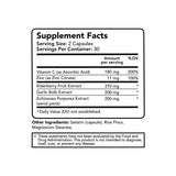 Vitamin Bounty Elderberry 5-in-1 daily wellness Support Capsules on a wooden table