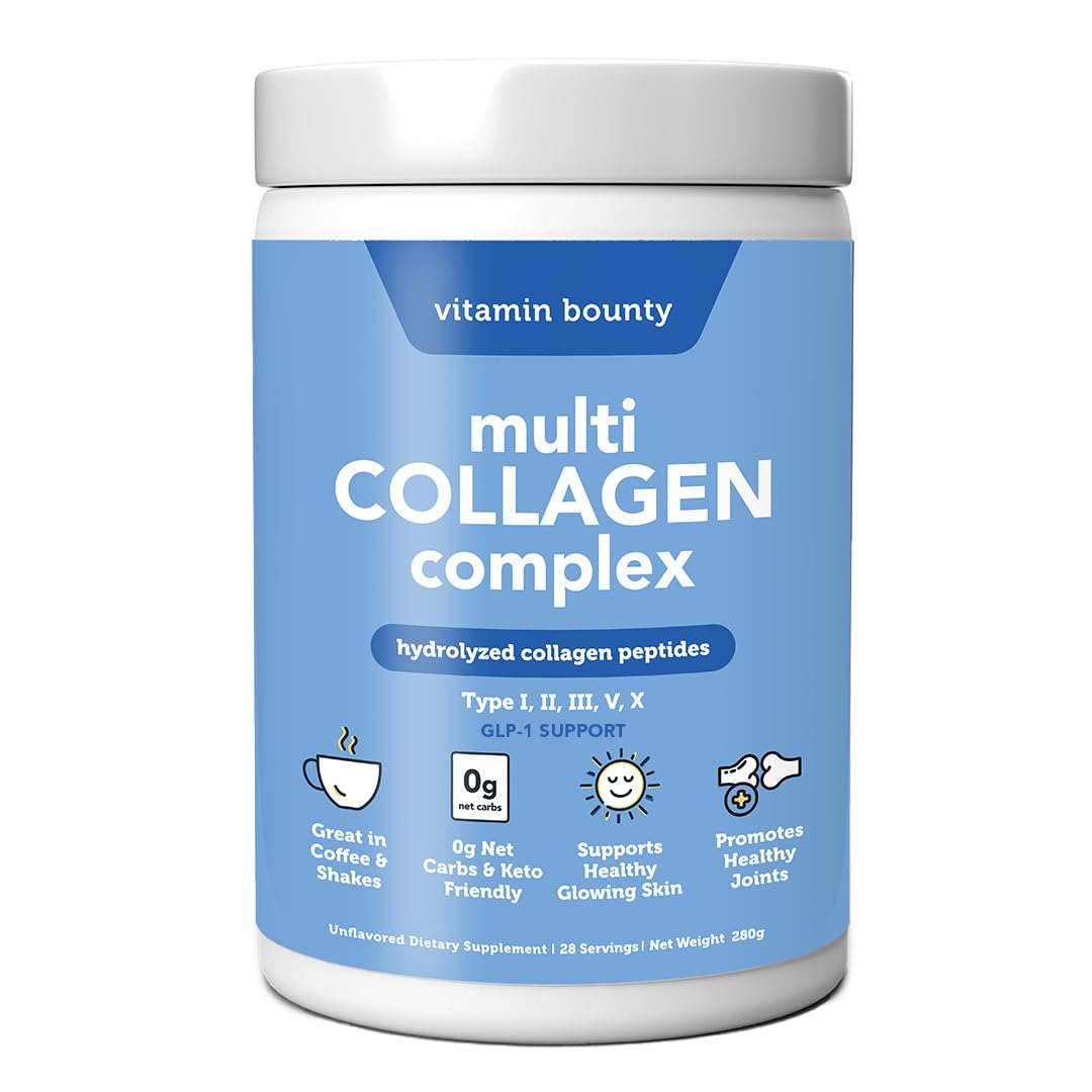 Vitamin Bounty Multi Collagen Complex Powder front view