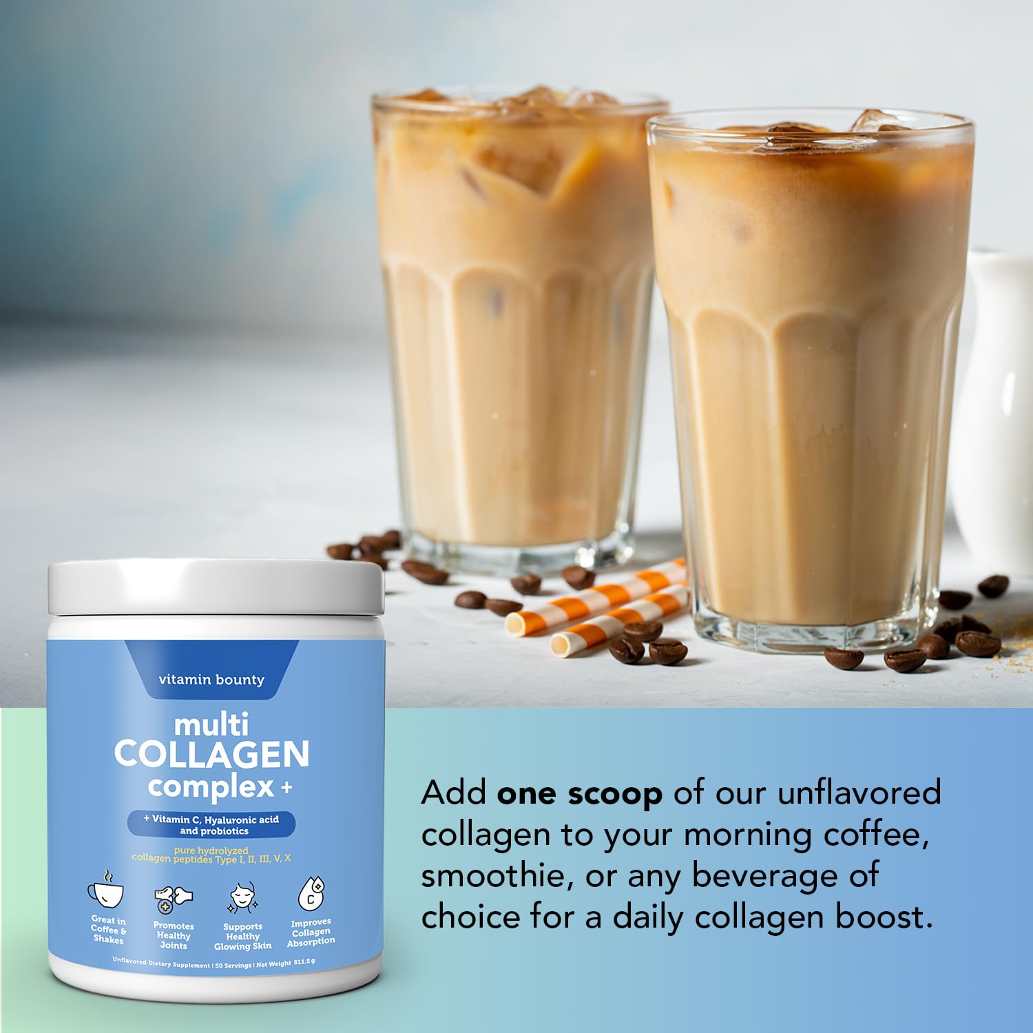 Vitamin Bounty Multi Collagen Complex Powder ingredients list