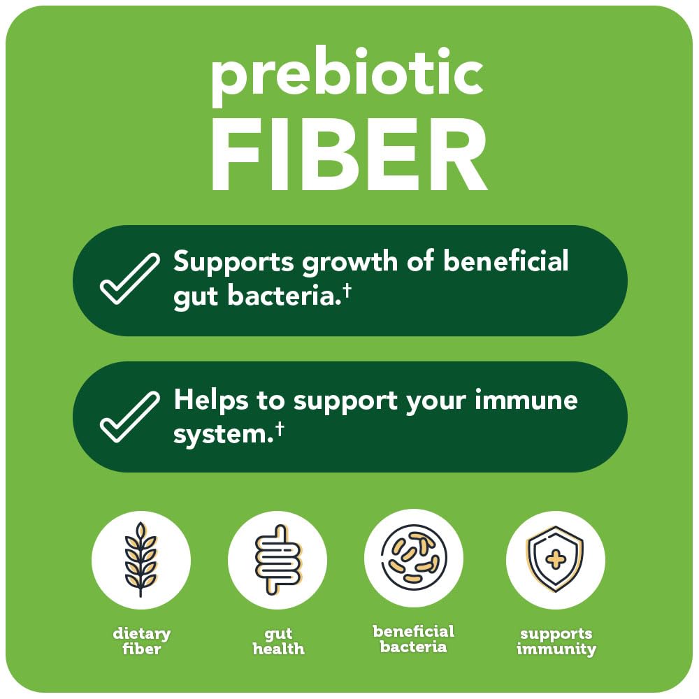 Vitamin Bounty Prebiotic Fiber Capsules with measuring spoon