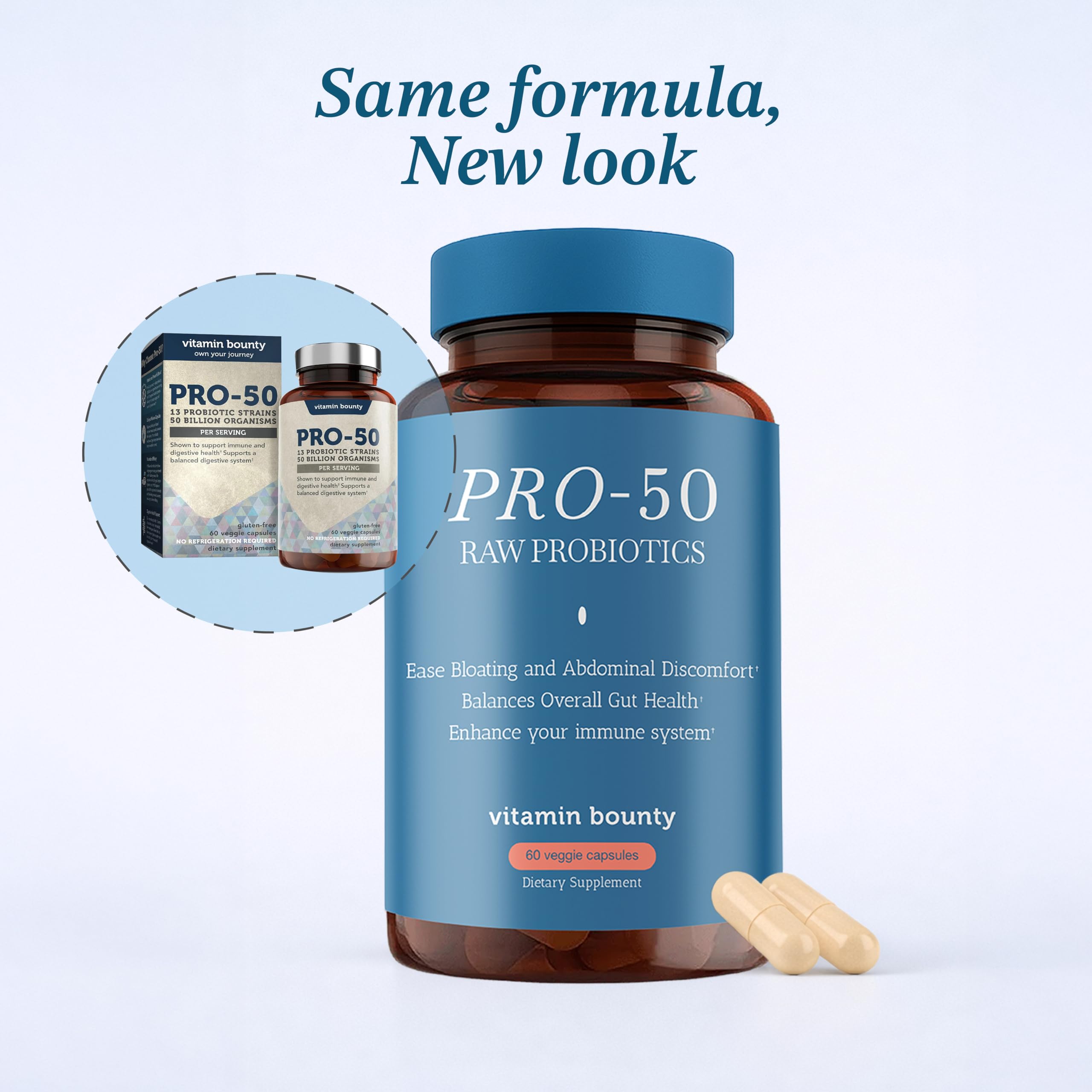 Vitamin Bounty Probiotic Supplement with barley grass
