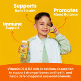 Vitamin D3 K2 Liquid Drops packaging on a countertop