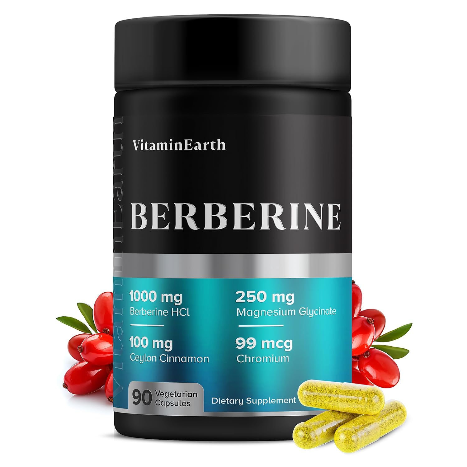 Vitamin Earth Ceylon Cinnamon supplement front view
