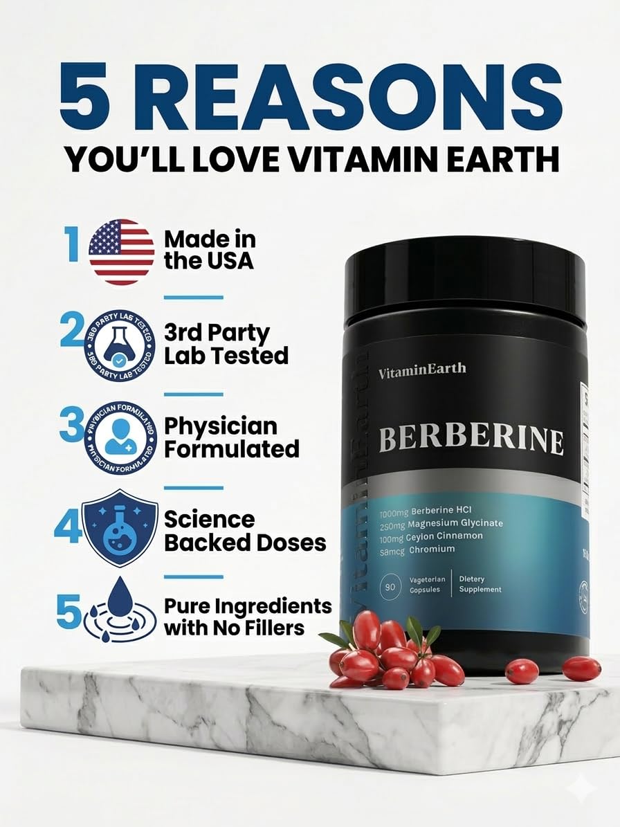 Vitamin Earth Ceylon Cinnamon supplement on a wooden table