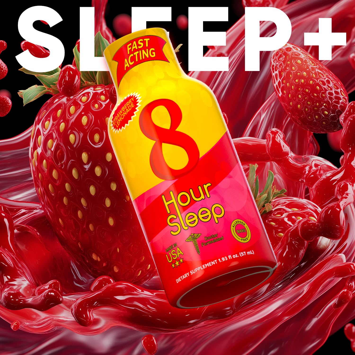 Vitamin Energy Sleep Shot 48 Pack packaging details
