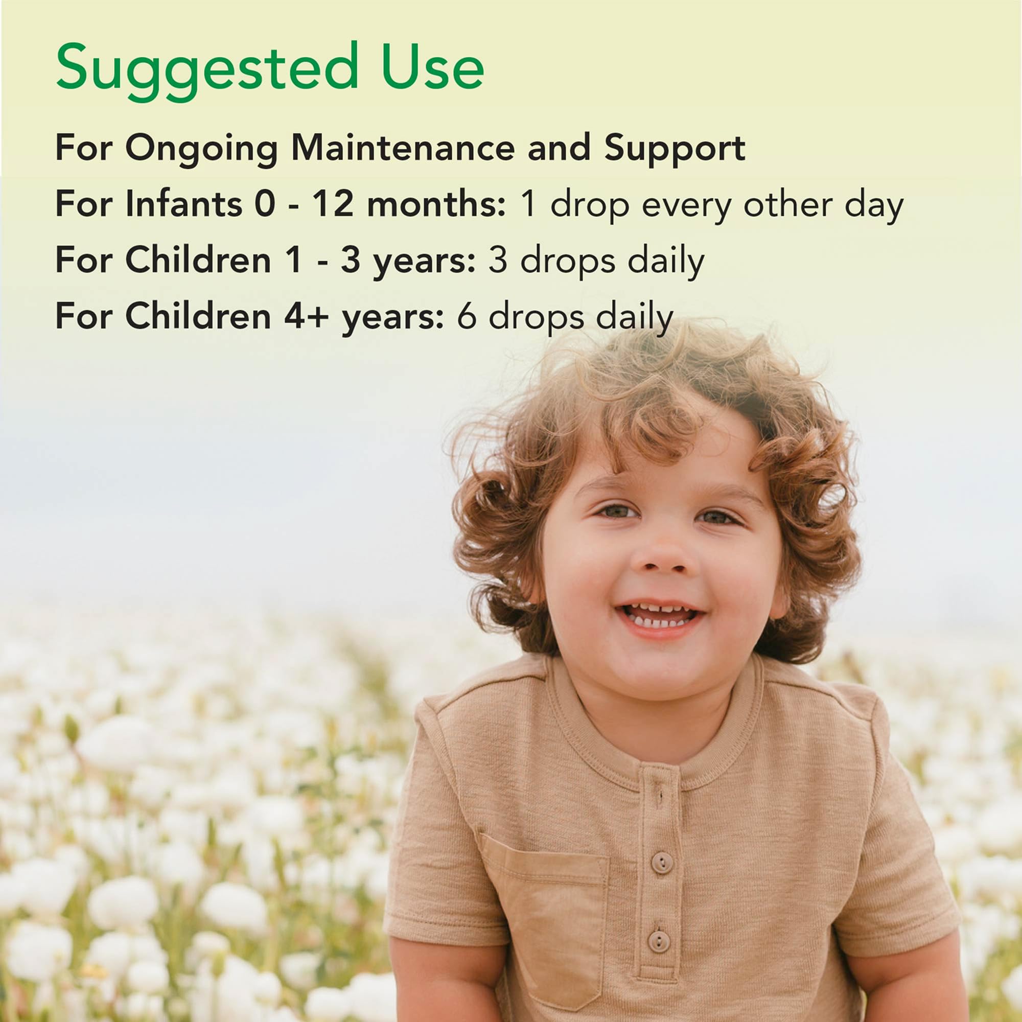 Vitamin K2 drops and dropper in use