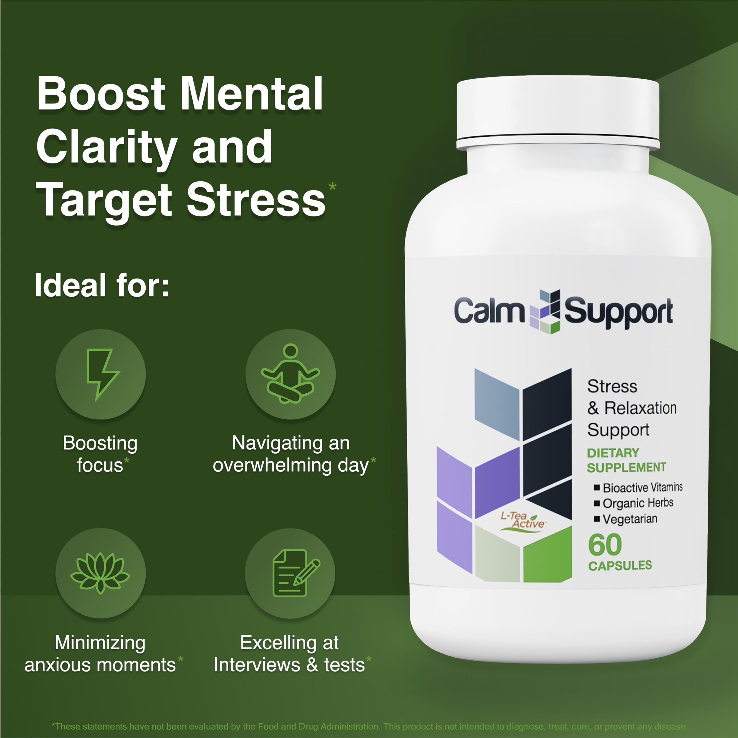 Vitamin Support Multivitamins bottle side view