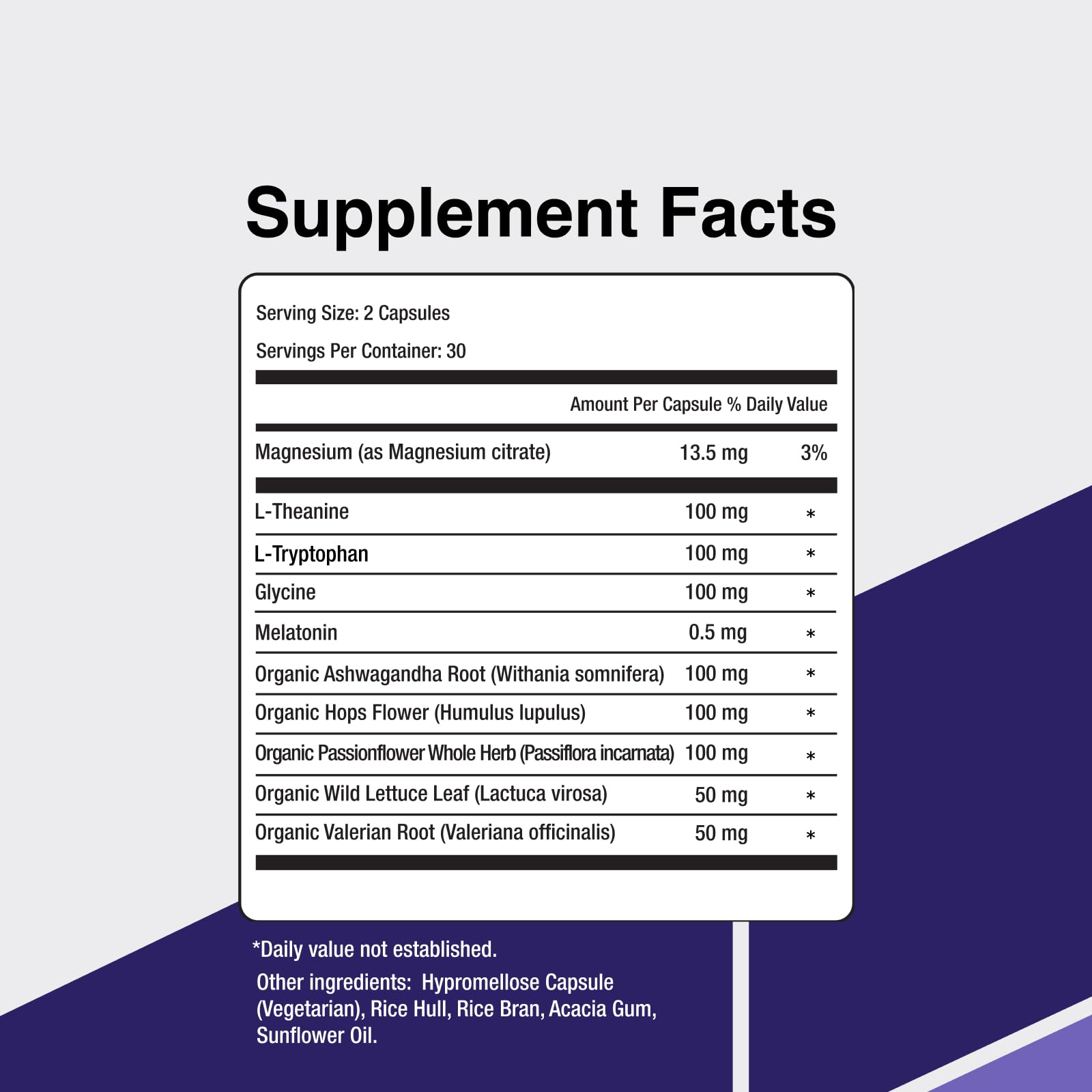 Vitamin Support Sleep Supplement Capsules on a wooden table