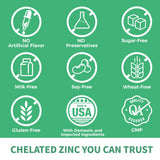 Vitamin World Chelated Zinc Supplement 50mg bottle with dosage instructions