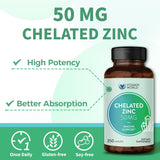 Vitamin World Chelated Zinc Supplement 50mg bottle with label