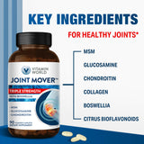 Vitamin World Chondroitin Glucosamine Supplement 200g with measuring spoon