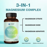 Vitamin World Magnesium Complex 400mg supplement back view