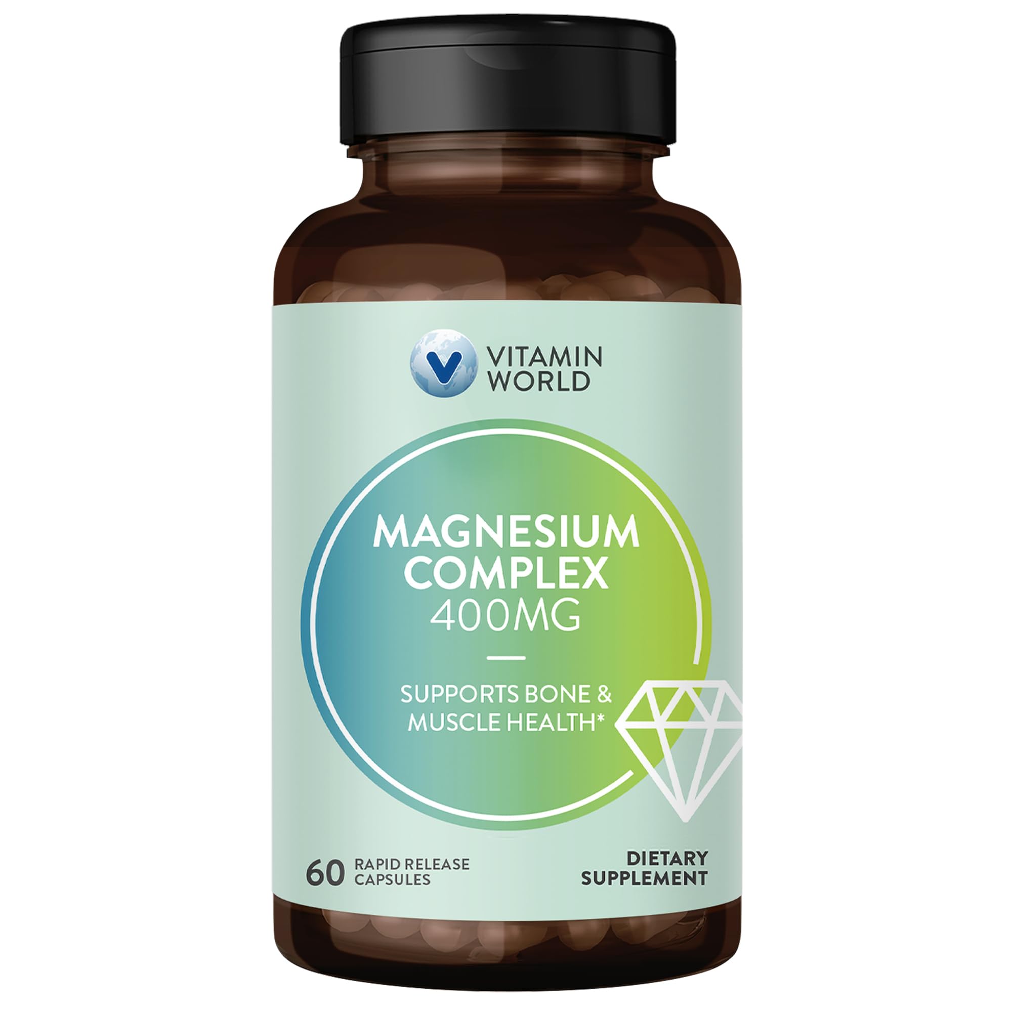 Vitamin World Magnesium Complex 400mg supplement front view