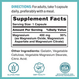 Vitamin World Magnesium Complex 400mg supplement side view