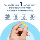 Vitamin World Omega-3 Fish Oil packaging with nutritional info