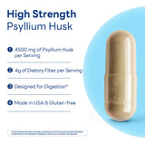 Vitamin World Psyllium Husk Capsules serving size and dosage