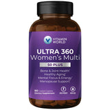 Vitamin World Ultra 360 Women’s Multi 50+ front view of packaging