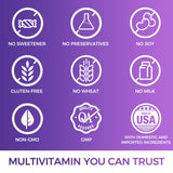 Vitamin World Ultra 360 Women’s Multi 50+ with a glass of water