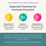 VitaminIQ Elderberry daily wellness Support Supplement back view