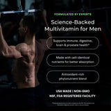 VitaminIQ Men's Whole Food Multivitamin side view