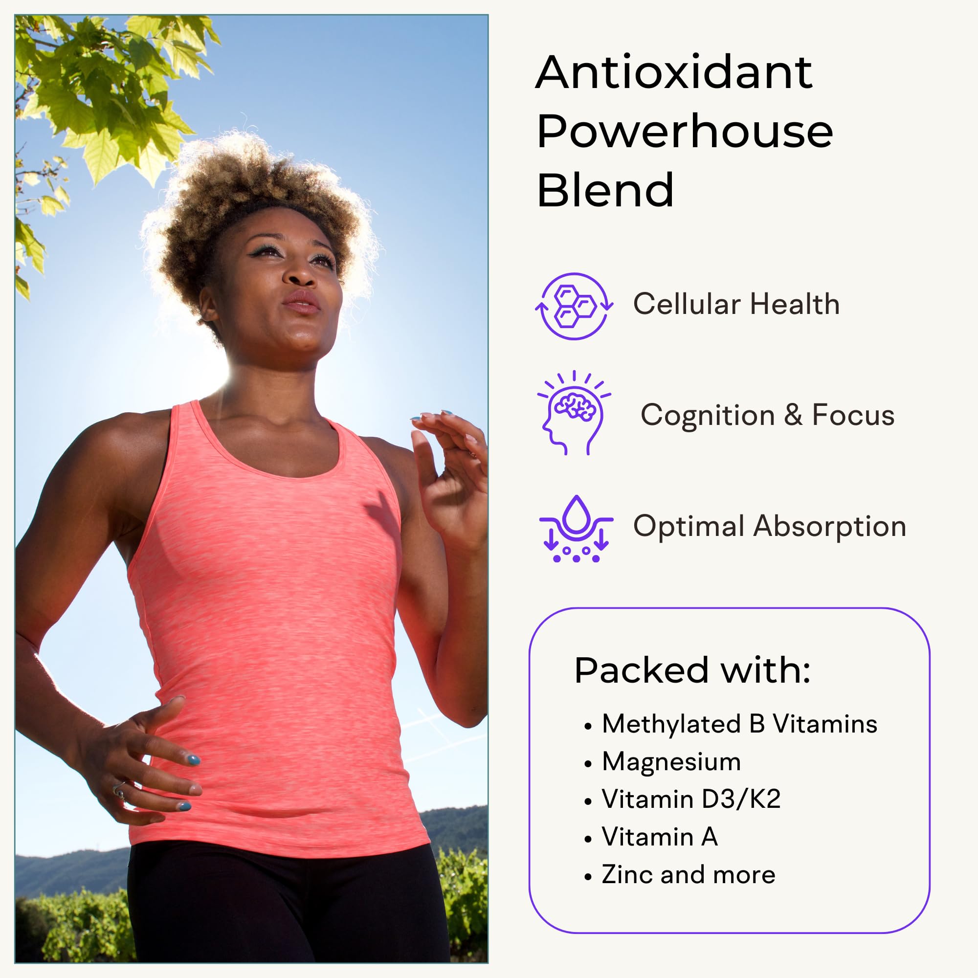 VitaminIQ Whole Food Multivitamin for Women ingredients list