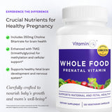 VitaminIQ Whole Food Prenatal Vitamins ingredients list