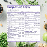 VitaminIQ Whole Food Prenatal Vitamins with a glass of water
