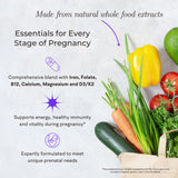 VitaminIQ Whole Food Prenatal Vitamins with a measuring spoon
