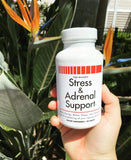 VitaminMed Stress and Adrenal Support chewable tablets on a kitchen counter